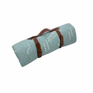 NEW SWEET P BABY CO surfer quilted water resistant beach mat in sage green